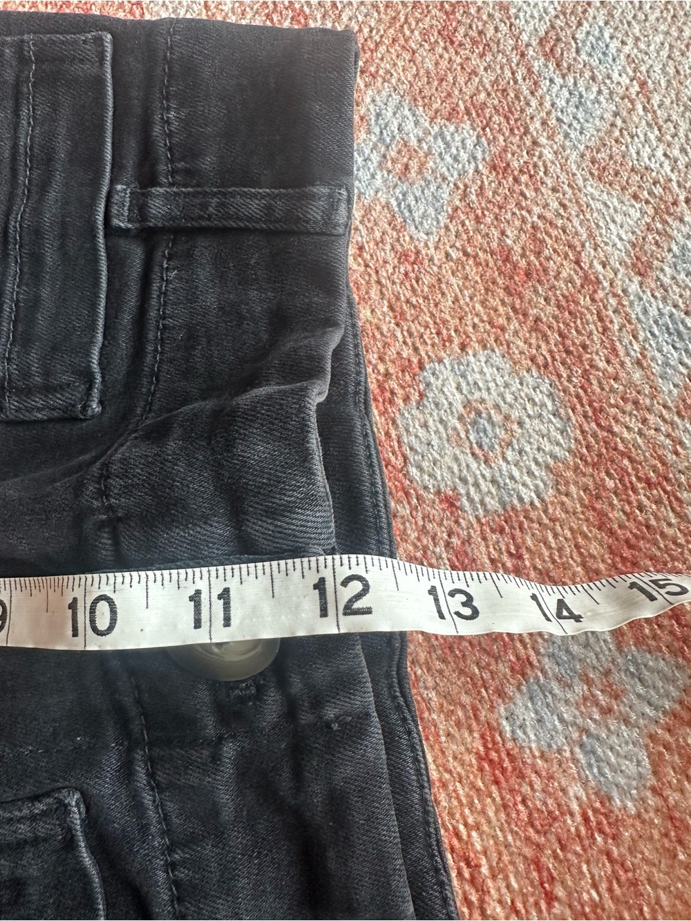 Anthropologie Pilcro the skipper high rise wide leg crop jeans black wash sz 26 - Picture 4 of 7